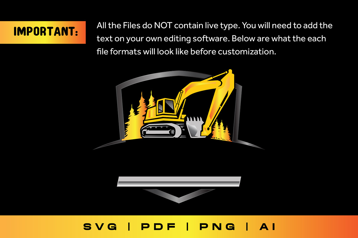 Custom Excavator Heavy Vehicle Logo, a Branding & Logo Template by Guavanaboy (Photo 2 of 4)