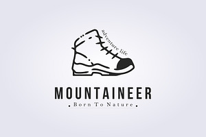 Mountaineer Adventure logo design, a Branding & Logo Template by Lodzrov