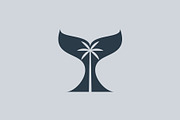 Whale Tail with Palm Tree Logo, a Branding & Logo Template by Buqancreative (Thumbnail 4 of 4)