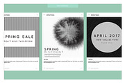 Instagram template - Black spring, a Social Media Template by AtelierCartouche (Thumbnail 2 of 5)