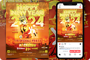 Fireworks Party Flyer, a Flyer Template by regalDRAW (Thumbnail 1 of 6)
