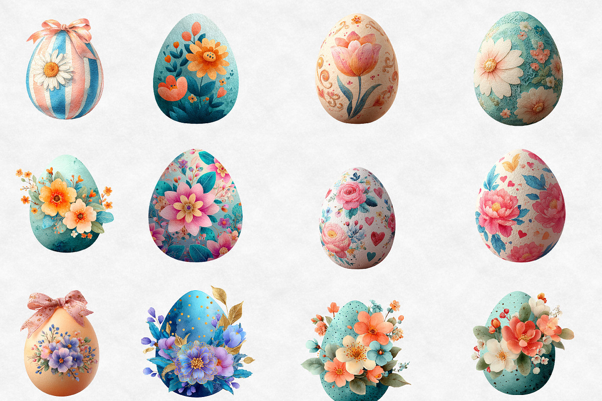 Whimsical Easter Egg Clipart, an Illustration by Designworld (Photo 3 of 5)