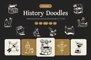 History Drawing Art Set, an Outline Icon by Vectors Market (Thumbnail 1 of 7)