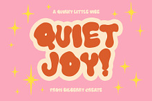 Quiet Joy quirky font