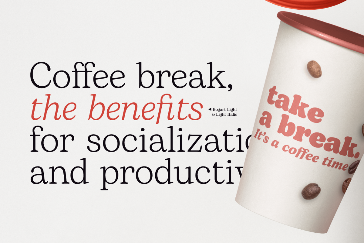 Bogart - 28 fonts, a Serif Font by Zetafonts (Photo 9 of 16)