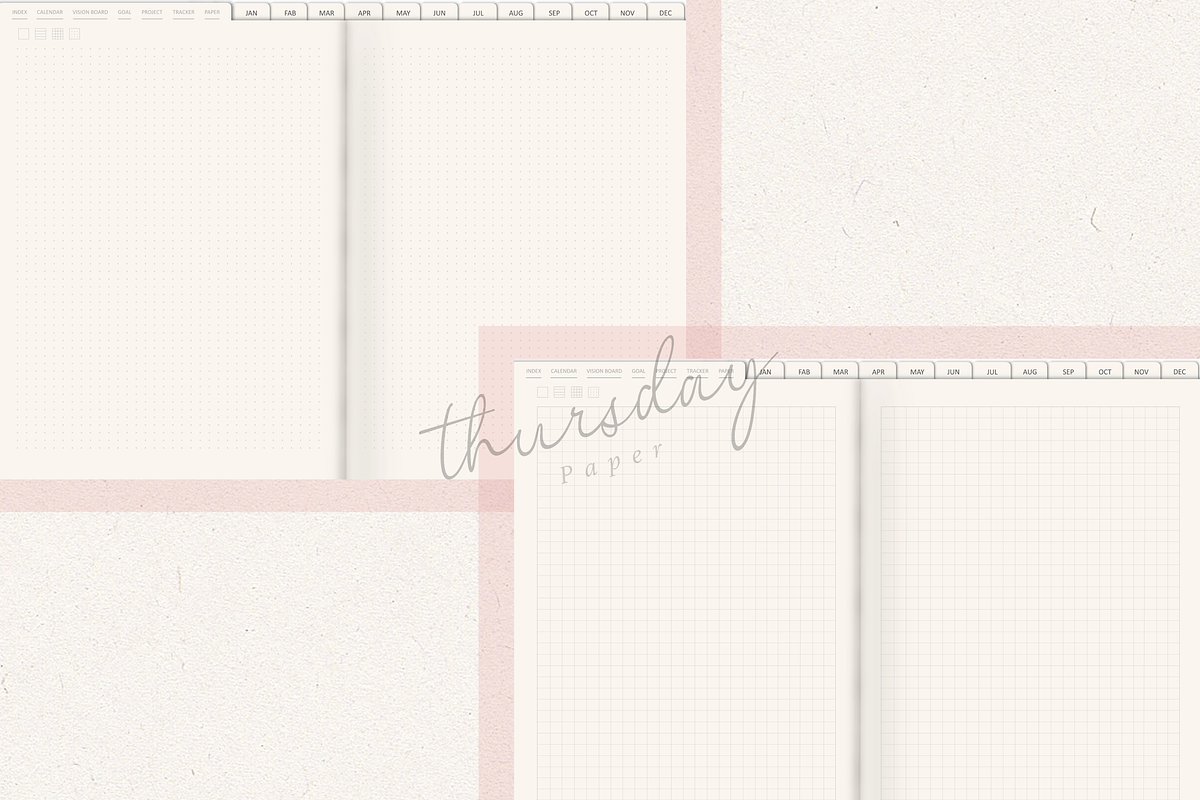 2025 digital planner with hyperlink, a Print Template by Thursdaypaper (Photo 5 of 10)