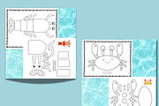 Cute creative Sea Life Activity Book, a Seasonal Illustration by Sourcedigi (Thumbnail 2 of 3)