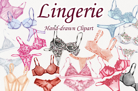 Lingerie Watercolor Collection