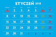 Polish Calendar 2017, a Brochure Template by Feelings (Thumbnail 2 of 5)