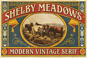 IC Shelby Meadows - Display Serif, a Serif Font by IronbirdCreative (Thumbnail 1 of 10)