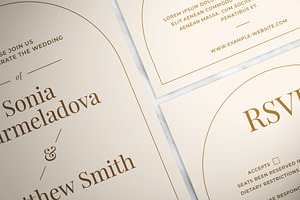 Modern Wedding Invitation Suite, an Invitation Template by The Good Store
