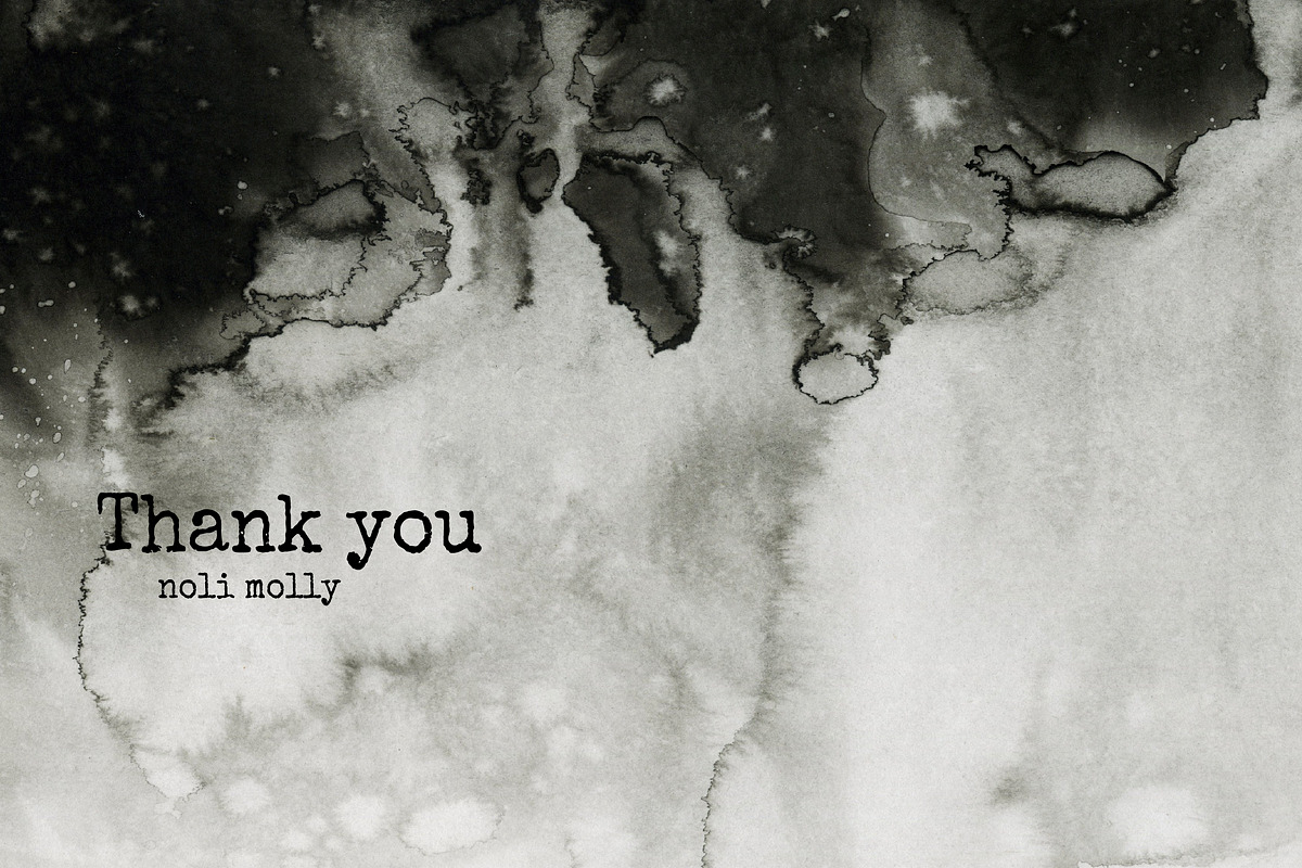 Black ink. Backgrounds, a Decorative Illustration by Noli Molly Store (Photo 8 of 8)