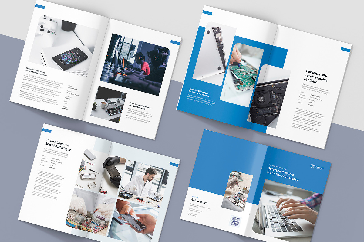 IT Service Business Portfolio Canva, a Brochure Template by artbart (Photo 3 of 6)