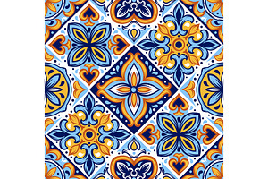 Portuguese ceramic tile pattern., a Decorative Illustration by incomible