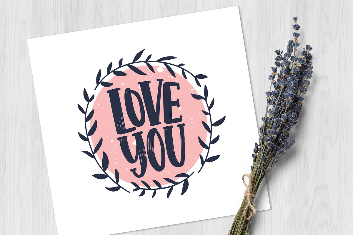 Handwritten love quotes set, a Decorative Illustration by Good Studio (Photo 4 of 9)