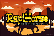 Rapi Horse - Modern Western, a Serif Font by VUNIRA (Thumbnail 1 of 6)