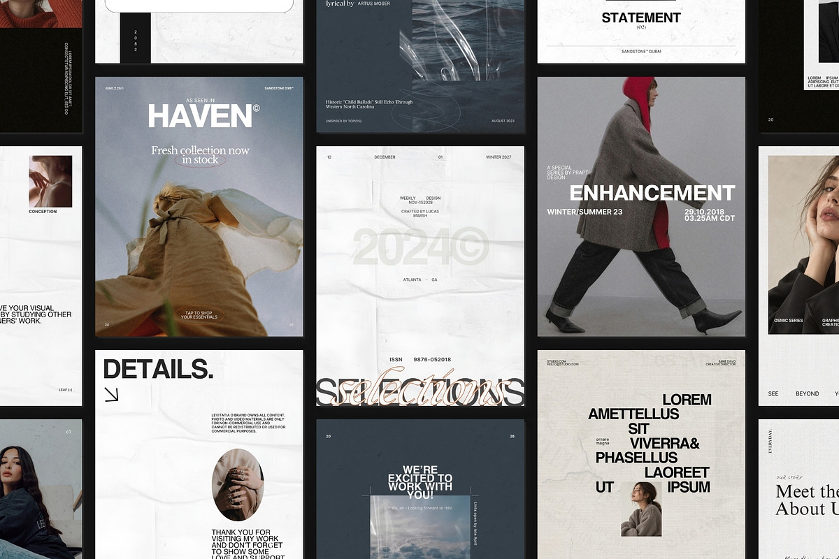OREN | Instagram Post & Story (I), a Social Media Template by Prapti Design (Photo 2 of 10)