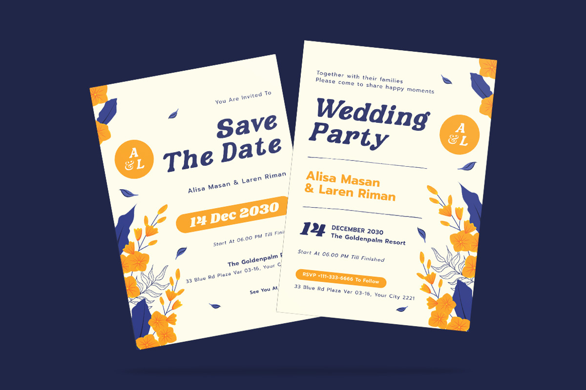 Botaniens Wedding Invitation, an Invitation Template by iDoodle Studio (Photo 3 of 4)