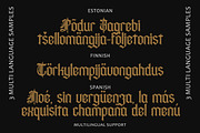 Rettvik - Blackletter Typeface, a Blackletter Font by Arendxstudio (Thumbnail 6 of 9)