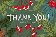 25 Winter Botanicals Cliparts, a Seasonal Illustration by Panna Limon Store (Thumbnail 6 of 6)