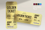 Golden Ticket Invitation Template, an Invitation Template by BrandPacks (Thumbnail 1 of 4)