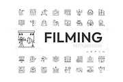 75 Filming Icons, an Outline Icon by Prosymbols (Thumbnail 1 of 5)
