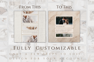 Canva White Instagram Template Kit