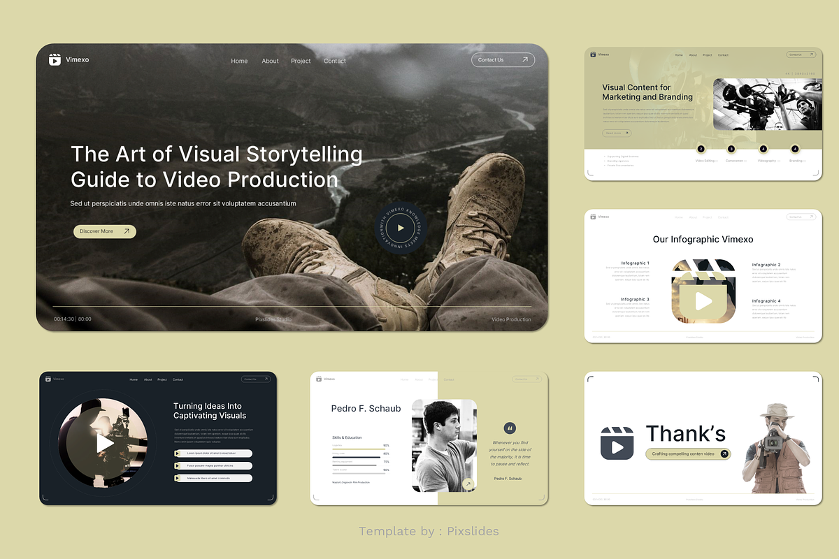 Video Production Company PowerPoint, a Presentation Template by Pixslides (Photo 4 of 4)