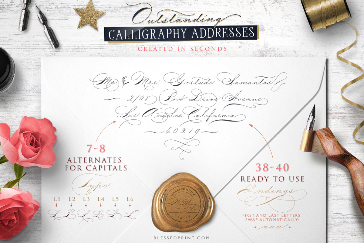 The Wedding Script & Invitation set preview 7