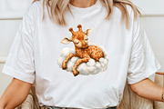 Baby Giraffe Watercolor Clipart, an Illustration by Pixels.Craft (Thumbnail 5 of 6)