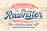The Rawnster Font Duo - With Bonus!, a Font by Letterhend Studio (Thumbnail 1 of 9)