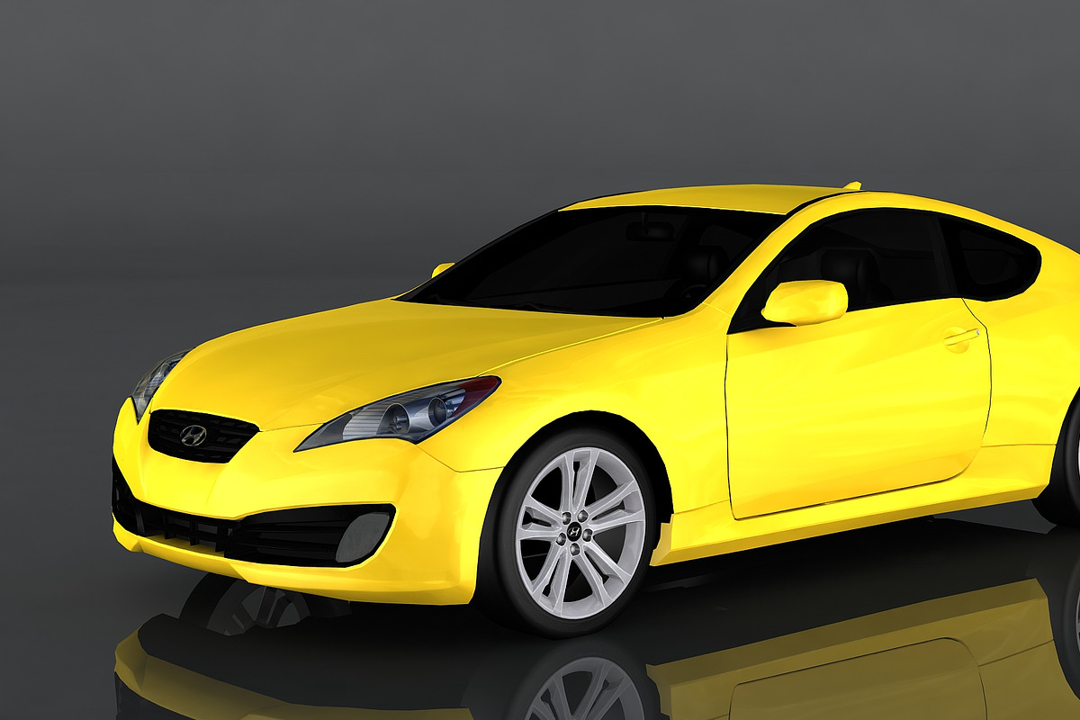 2010 Hyundai Genesis Coupe, a Cars & Vehicle 3D Model by valtriiu (Photo 1 of 12)