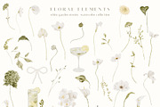 White Florals Watercolor Collection, a Decorative Illustration by Altea Design Studio (Thumbnail 6 of 13)