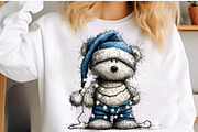 Whimsical Teddy Bear Christmas, a Transportation Illustration by SinaCreation (Thumbnail 5 of 7)