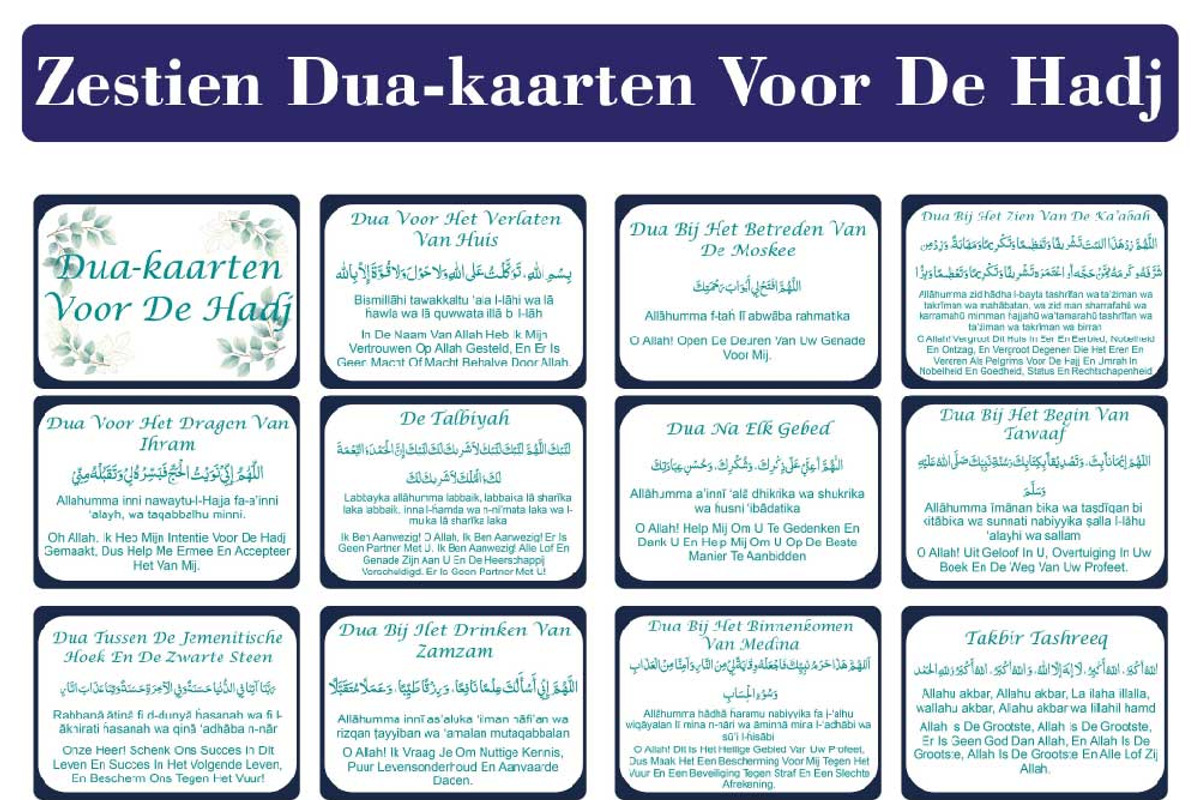 Dutch Hajj Dua Cards| Hadj Dua-kaart, a Card Template by DigitalsDesigns