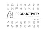 Productivity and Project Icons, an Outline Icon by Prosymbols (Thumbnail 1 of 5)