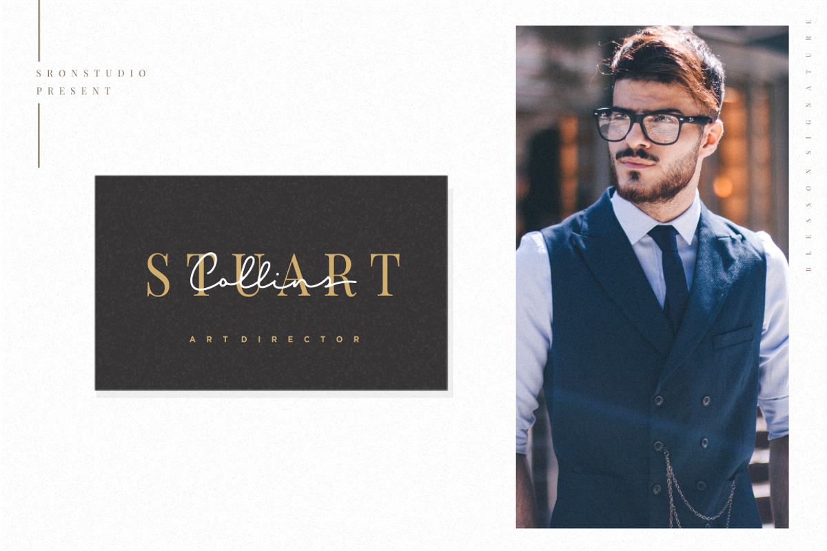 Blesson Signature Font preview 6
