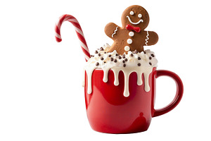 christmas mug, hot chocolate, a Food & Drink Photo by itakdalee