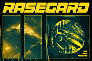 Rasegard - Futuristic Bold Fonts, a Sans Serif Font by Konstantine Studio (Thumbnail 1 of 3)