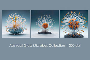 Abstract Glass Microbes Collection, an Object Illustration by StockVerse Creative