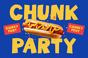 Chunk Party Quirky And Chunky Font, a Font by PutraCetol Studio (Thumbnail 1 of 5)