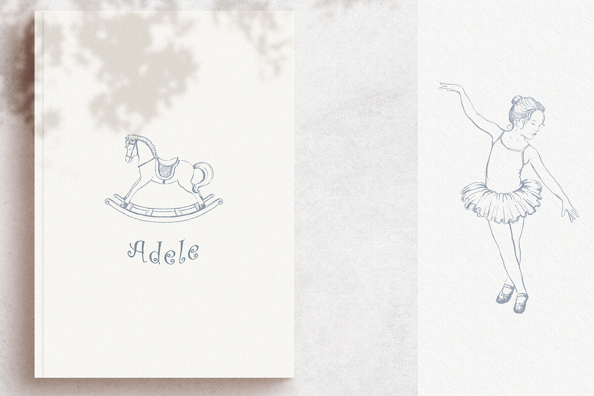 Vintage nursery clipart bundle, an Object Illustration by Sensual Art (Photo 11 of 13)