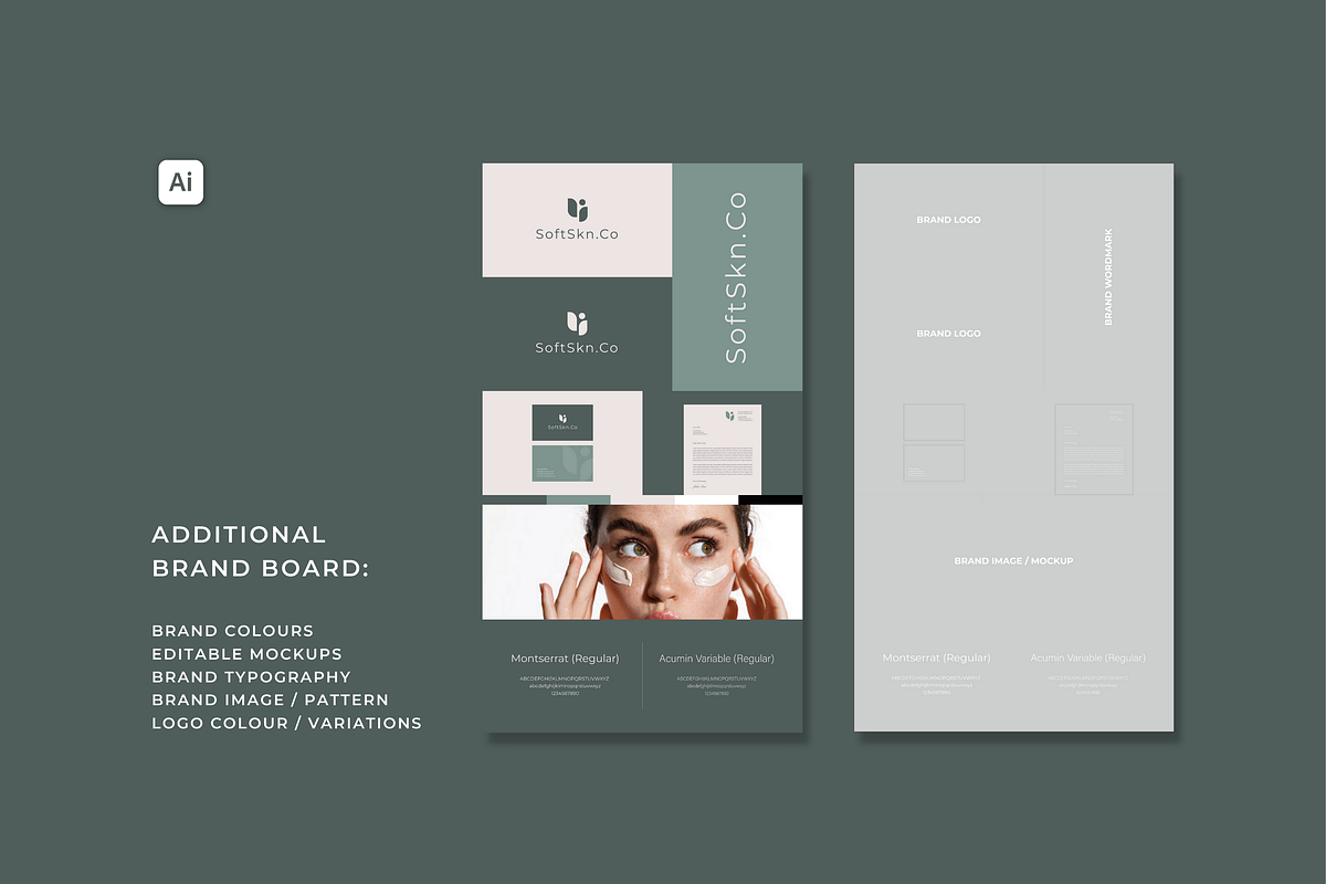 Brand Board / Sheet Template, a Templates & Theme by Swyn.Studio (Photo 3 of 7)