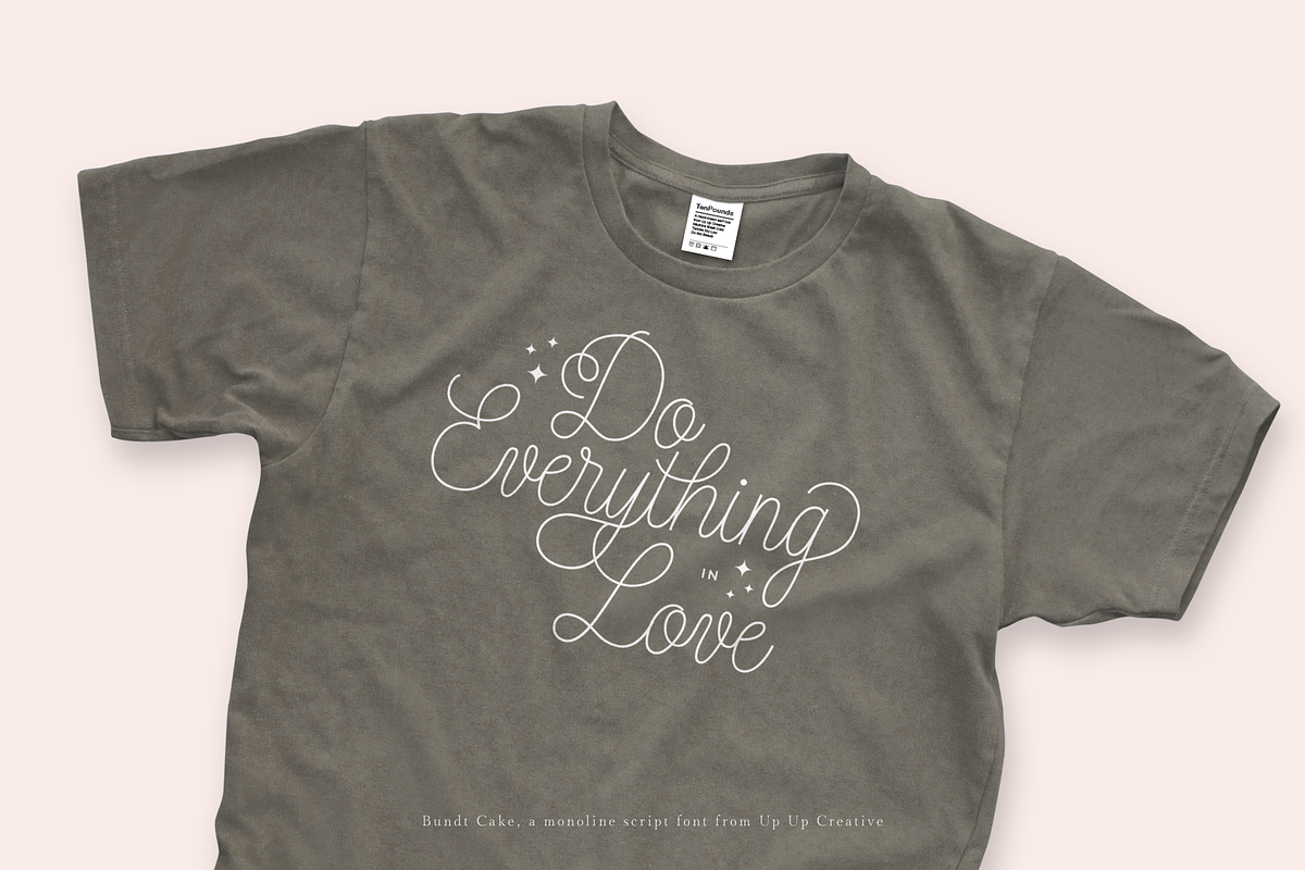 Bundt Cake Script Font, a Script Font by Up Up Creative (Photo 15 of 15)