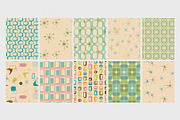 Atomic Age 1950's Retro Pattern Set, a Pattern Graphic by Kokoshka (Thumbnail 2 of 7)