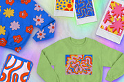 Retro hippie posters.70s patterns, an Illustration by okchizh (Thumbnail 3 of 5)