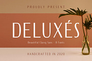 DELUXES - Beautiful Classy Sans, a Sans Serif Font by Almarkhatype (Thumbnail 1 of 5)