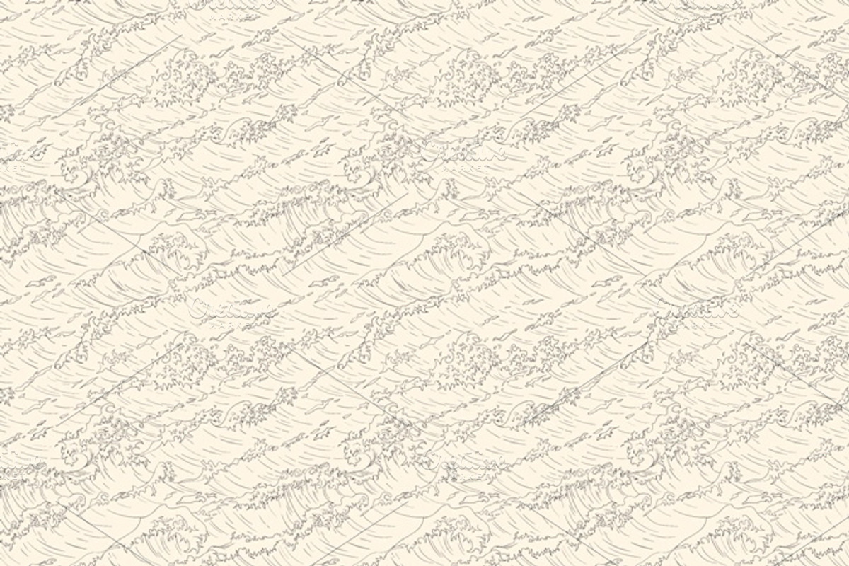 Vector Wave patterns, a Pattern Graphic by Asyndrom (Photo 3 of 3)