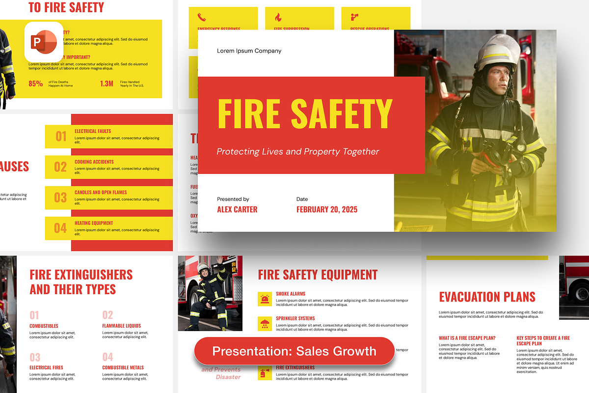 Fire Safety, a Presentation Template by Sixtemp (Photo 1 of 3)