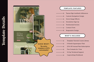 Taurus Squarespace Template